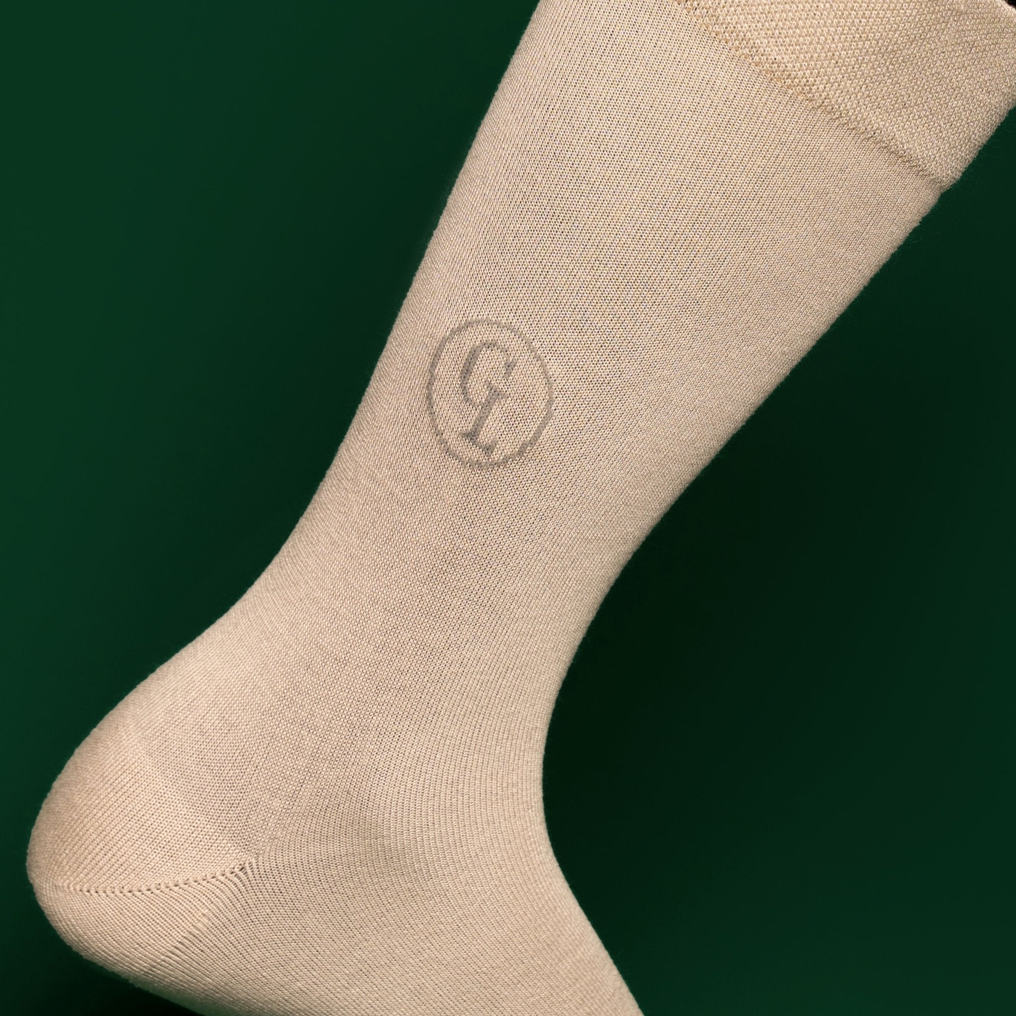 CREAMY WHITE SOCKS - GOODLUCK BESPOKE