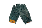 PETROL GREEN LEATHER DRIVING GLOVES - GOODLUCK BESPOKE